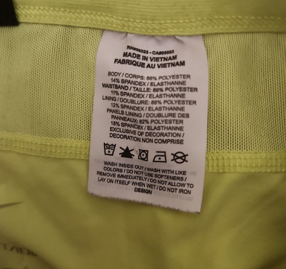 Nike Women's Bright Green Athletic Shorts Sz L - Picture 7 of 12